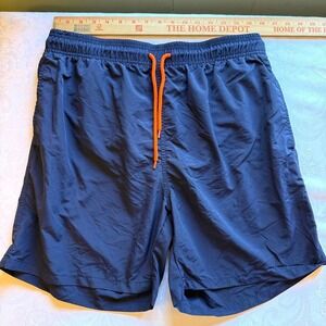 Men's Navy blue men's swim‎ trunks size XL never worn